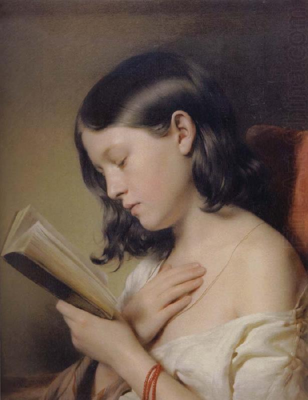 EYBL, Franz Girl Reading oil painting picture